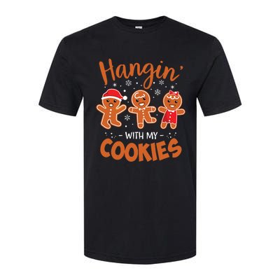 Hangin With My Cookies Gingerbread Women Christmas Teacher Softstyle CVC T-Shirt