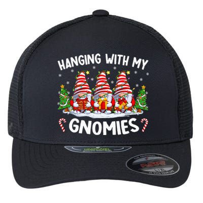 Hanging With My Gnomies Matching Family Christmas Pjs Gnome Flexfit Unipanel Trucker Cap