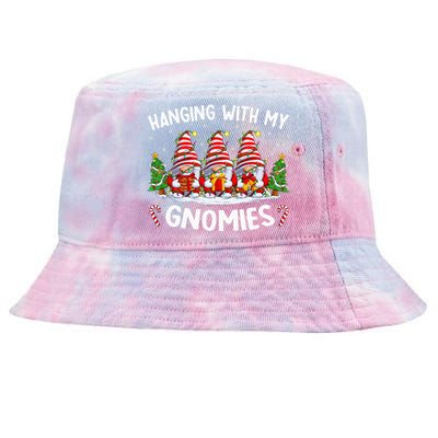 Hanging With My Gnomies Matching Family Christmas Pjs Gnome Tie-Dyed Bucket Hat