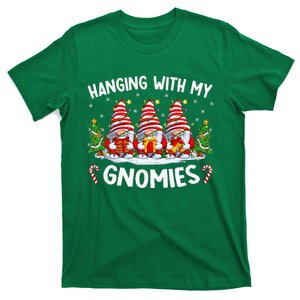 Hanging With My Gnomies Matching Family Christmas Pjs Gnome T-Shirt