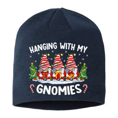 Hanging With My Gnomies Matching Family Christmas Pjs Gnome Sustainable Beanie