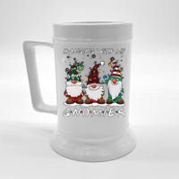 Hanging With My Gnomies Funny Christmas Holiday Season Beer Stein