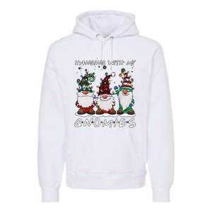 Hanging With My Gnomies Funny Christmas Holiday Season Premium Hoodie