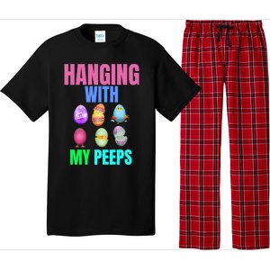 Hanging With My Peeps Easter Egg Hunt Easter Bunny Unisex Gift Pajama Set