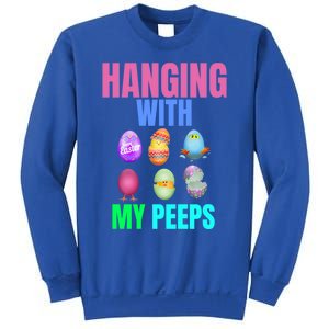 Hanging With My Peeps Easter Egg Hunt Easter Bunny Unisex Gift Sweatshirt