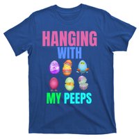 Hanging With My Peeps Easter Egg Hunt Easter Bunny Unisex Gift T-Shirt