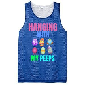 Hanging With My Peeps Easter Egg Hunt Easter Bunny Unisex Gift Mesh Reversible Basketball Jersey Tank