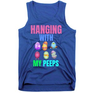 Hanging With My Peeps Easter Egg Hunt Easter Bunny Unisex Gift Tank Top