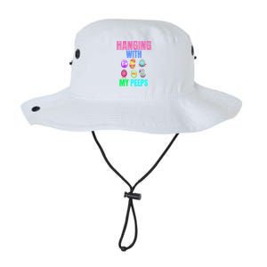 Hanging With My Peeps Easter Egg Hunt Easter Bunny Unisex Gift Legacy Cool Fit Booney Bucket Hat