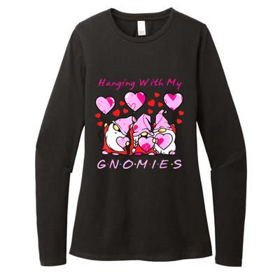 Hanging With My Gnomies Funny Gnome Friend Valentines Day Womens CVC Long Sleeve Shirt