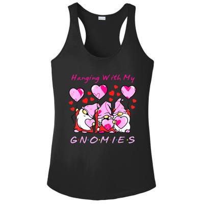 Hanging With My Gnomies Funny Gnome Friend Valentines Day Ladies PosiCharge Competitor Racerback Tank