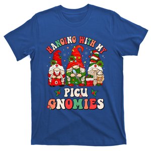 Hanging With My PICU Gnomies Christmas Funny Pediatric Nurse T-Shirt