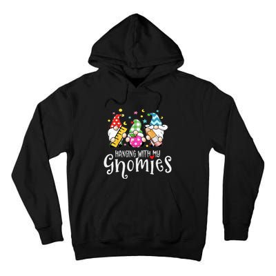 Hanging With My Gnomies Merry Christmas Teacher Gnomes Pjs Tall Hoodie