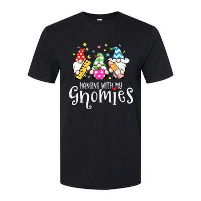 Hanging With My Gnomies Merry Christmas Teacher Gnomes Pjs Softstyle® CVC T-Shirt