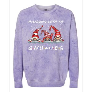 Hanging With My Gnomies Friends Christmas Colorblast Crewneck Sweatshirt