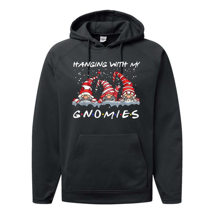 Hanging With My Gnomies Friends Christmas Performance Fleece Hoodie