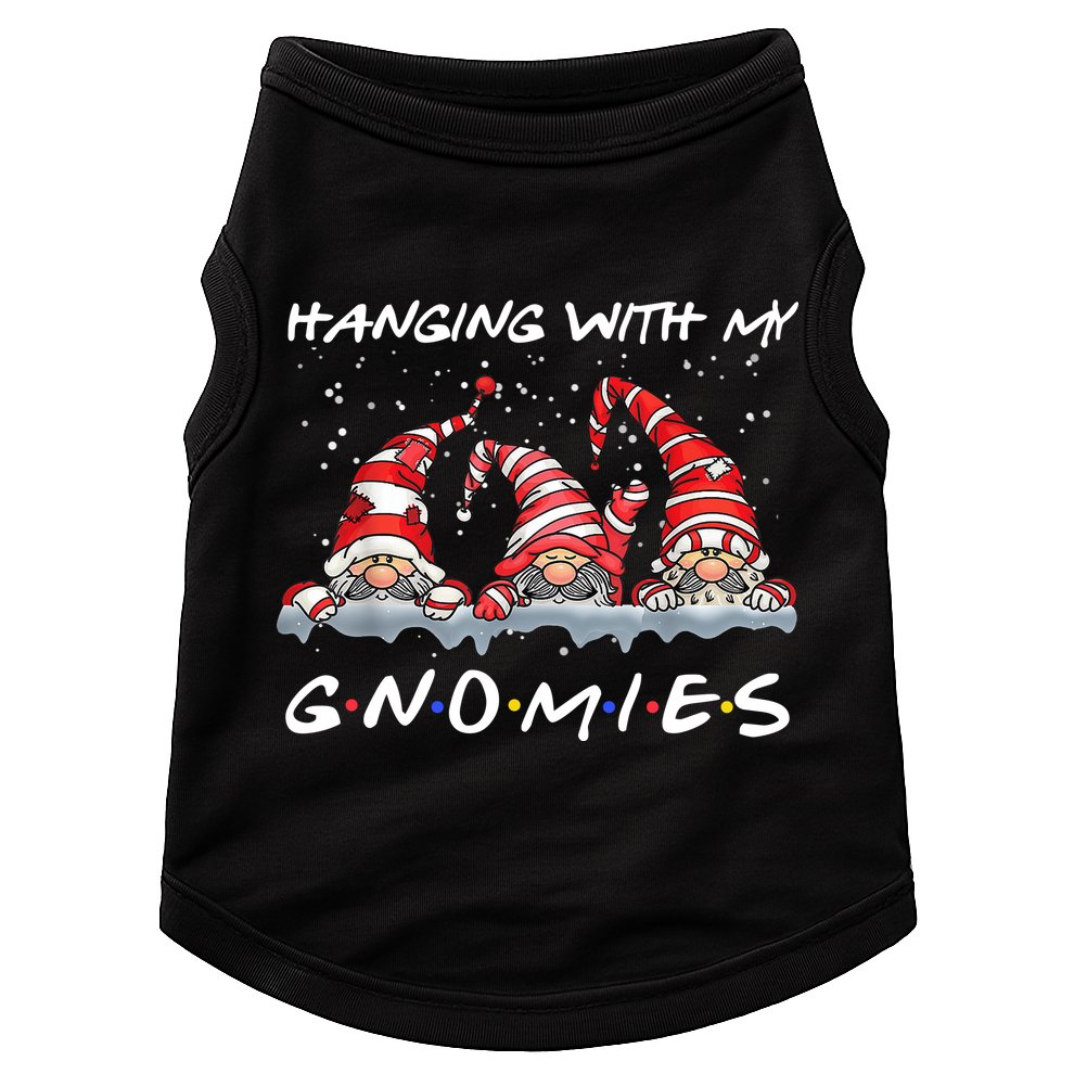 Hanging With My Gnomies Friends Christmas Doggie Tank