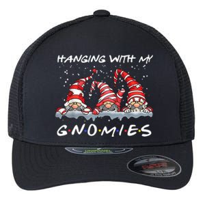 Hanging With My Gnomies Friends Christmas Flexfit Unipanel Trucker Cap