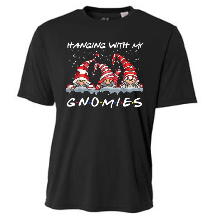 Hanging With My Gnomies Friends Christmas Cooling Performance Crew T-Shirt