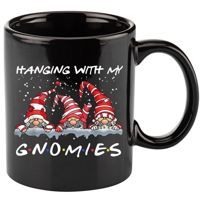 Hanging With My Gnomies Friends Christmas 11oz C Handle Ceramic Mug