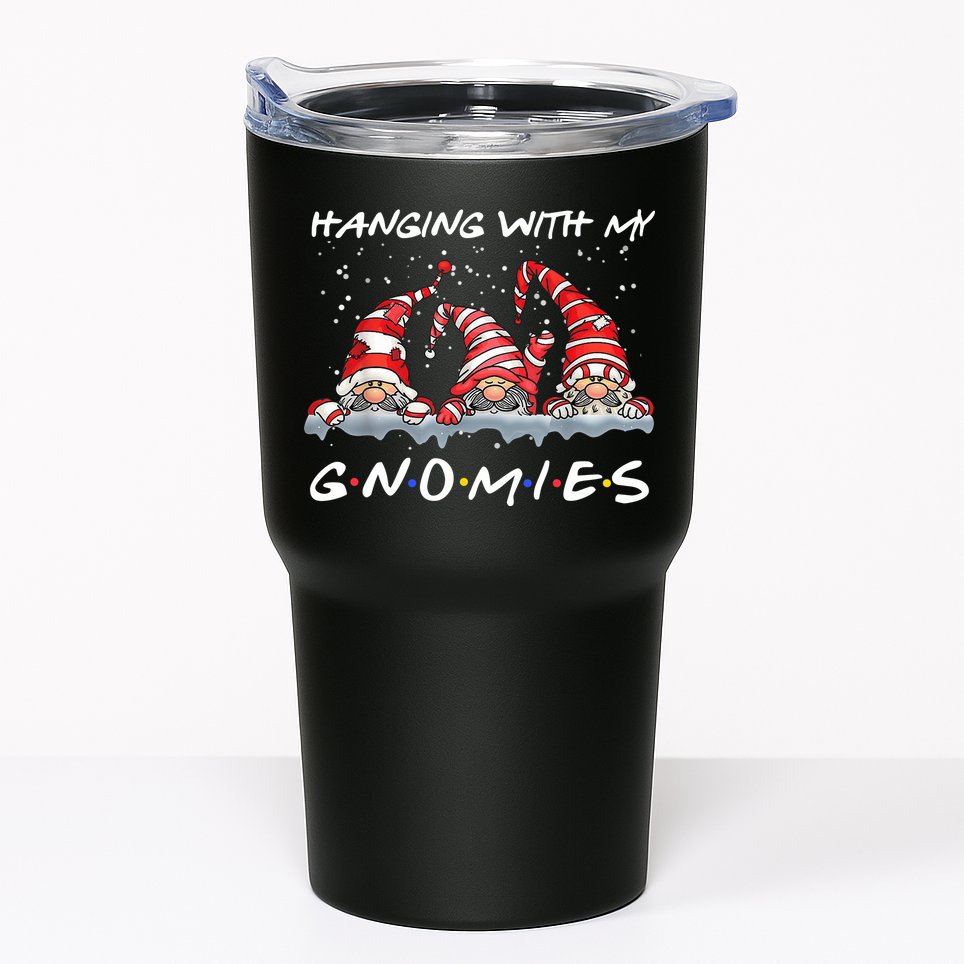 Hanging With My Gnomies Friends Christmas Tumbler