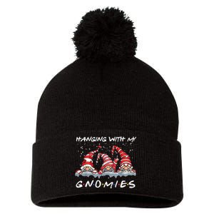 Hanging With My Gnomies Friends Christmas Pom Pom 12in Knit Beanie