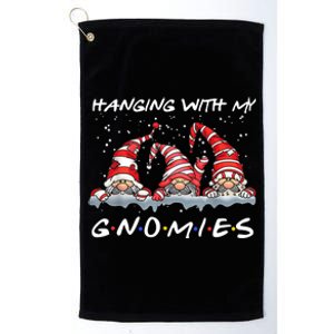 Hanging With My Gnomies Friends Christmas Platinum Collection Golf Towel