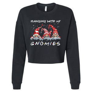 Hanging With My Gnomies Friends Christmas Cropped Pullover Crew