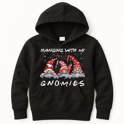 Hanging With My Gnomies Friends Christmas Kids Hoodie
