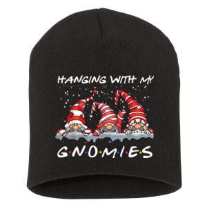 Hanging With My Gnomies Friends Christmas Short Acrylic Beanie