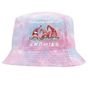 Hanging With My Gnomies Friends Christmas Tie-Dyed Bucket Hat