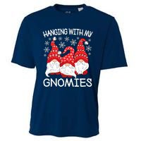 Hanging With My Gnomies Christmas Gnome Xmas Cooling Performance Crew T-Shirt