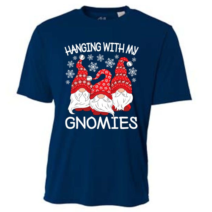 Hanging With My Gnomies Christmas Gnome Xmas Cooling Performance Crew T-Shirt