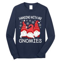 Hanging With My Gnomies Christmas Gnome Xmas Long Sleeve Shirt