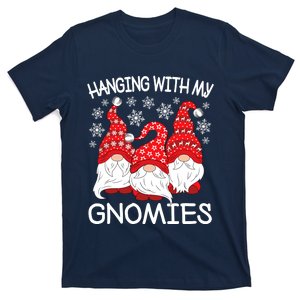 Hanging With My Gnomies Christmas Gnome Xmas T-Shirt