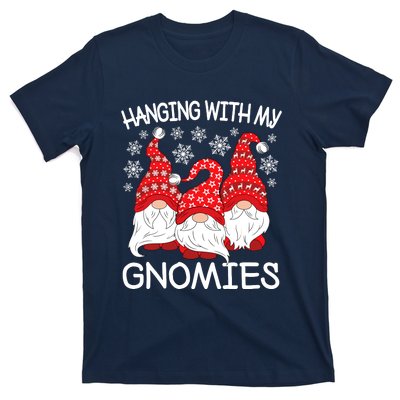 Hanging With My Gnomies Christmas Gnome Xmas T-Shirt