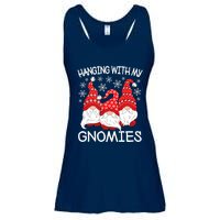 Hanging With My Gnomies Christmas Gnome Xmas Ladies Essential Flowy Tank