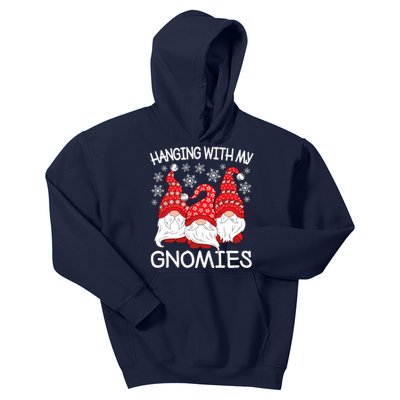 Hanging With My Gnomies Christmas Gnome Xmas Kids Hoodie