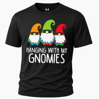 Hanging With My Gnomies Funny Garden Gnome Performance Shirt