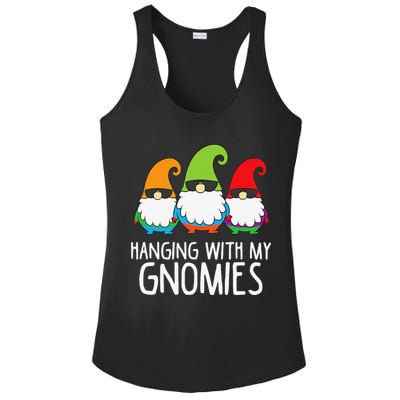 Hanging With My Gnomies Funny Garden Gnome Ladies PosiCharge Competitor Racerback Tank