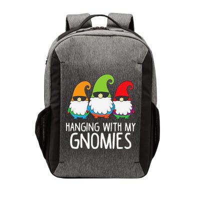 Hanging With My Gnomies Funny Garden Gnome Vector Backpack