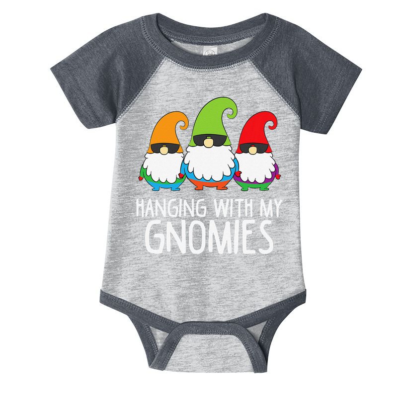 Hanging With My Gnomies Funny Garden Gnome Infant Baby Jersey Bodysuit