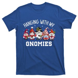 Hanging With My Gnomies Funny Garden Gnomes Christmas Great Gift T-Shirt