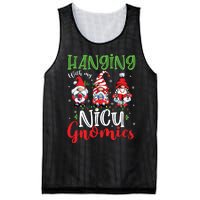 Hanging With My Nicu Gnomies Cute Xmas Lights Gnome Nurse Mesh Reversible Basketball Jersey Tank