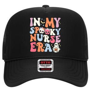 Halloween Witchy Nurse Costume High Crown Mesh Back Trucker Hat