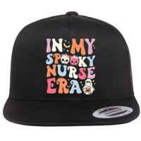 Halloween Witchy Nurse Costume Flat Bill Trucker Hat