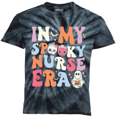 Halloween Witchy Nurse Costume Kids Tie-Dye T-Shirt