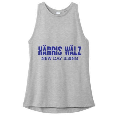 Harris Walz New Day Rising Ladies PosiCharge Tri-Blend Wicking Tank