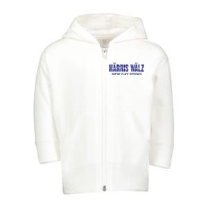 Harris Walz New Day Rising Toddler Zip Fleece Hoodie