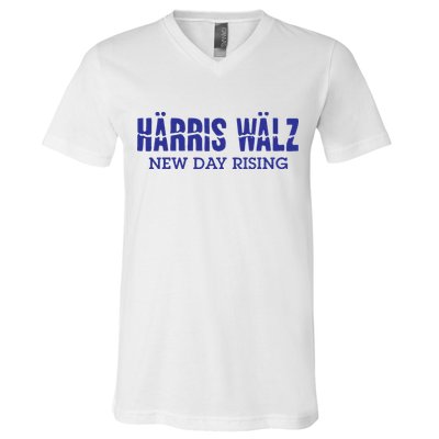 Harris Walz New Day Rising V-Neck T-Shirt